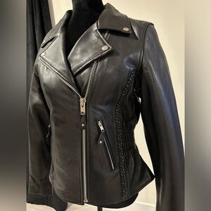 The Alley Chicago Premium Leather Jacket- Never worn